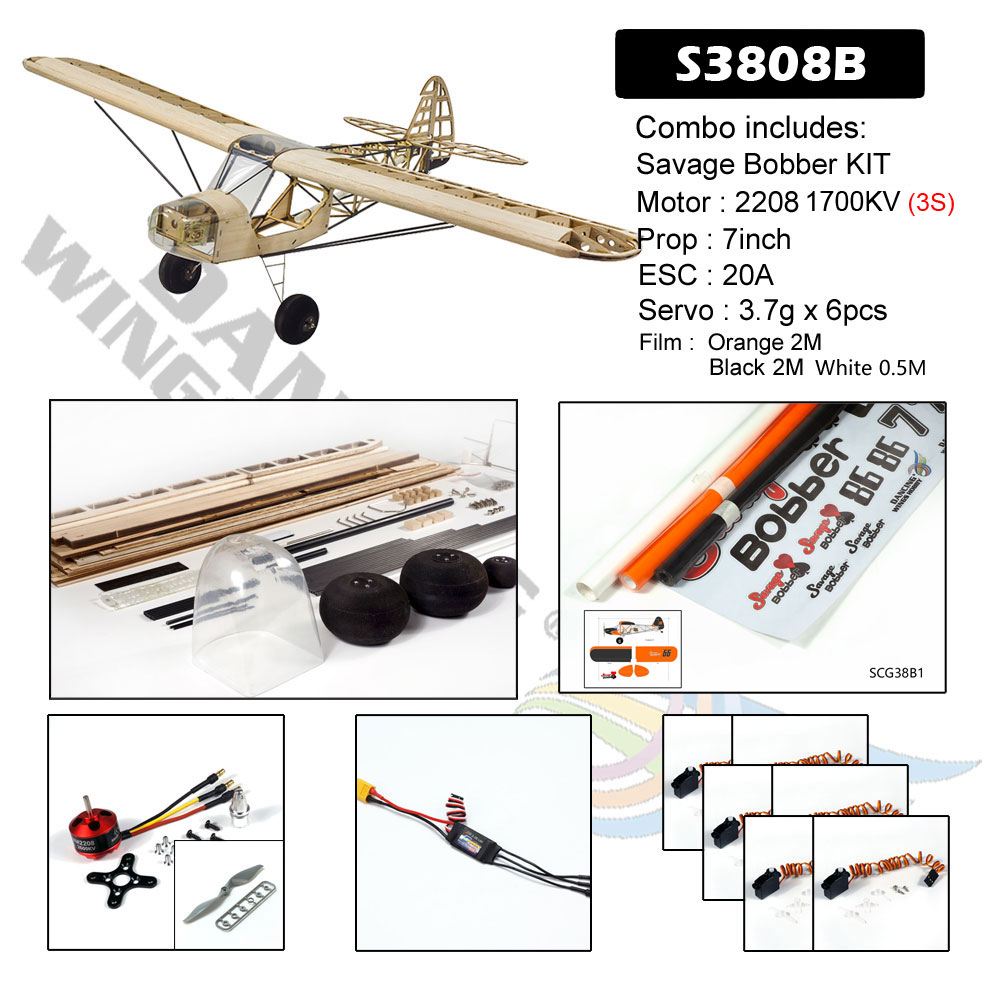 Dancing-Wings-Hobby-S38-Savage-Bobber-1000mm-Spannweite-Balsaholz-RC-Flugzeug-Bausatz-Bausatz-mit-An-1983459-15